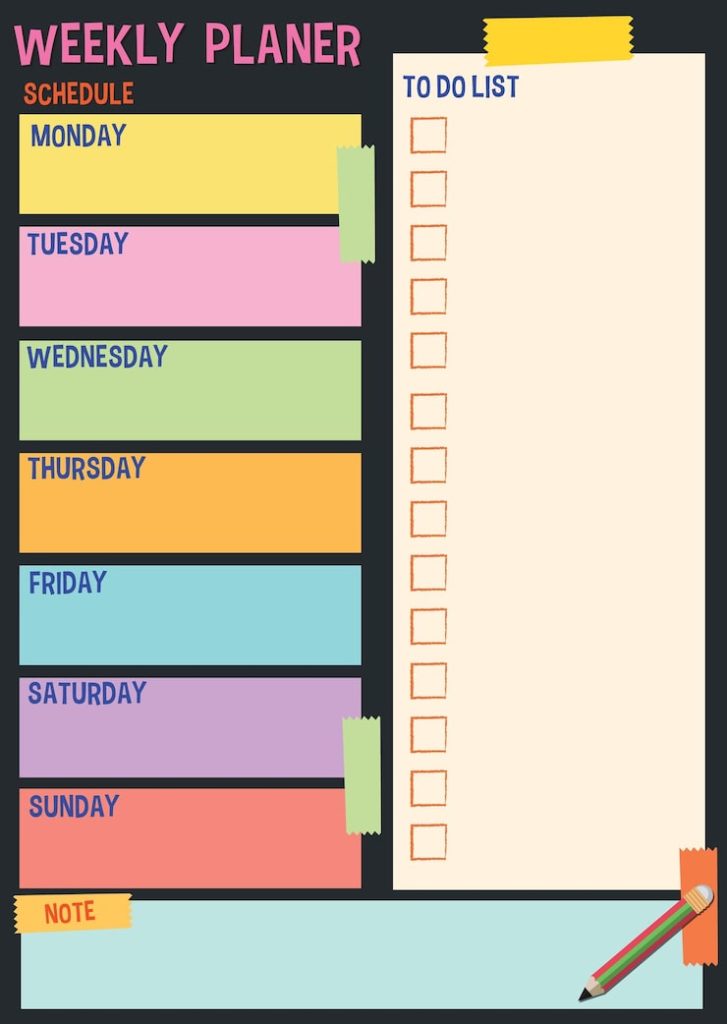 Weekly Agenda: Amazing Ultimate System for Powerful Productivity